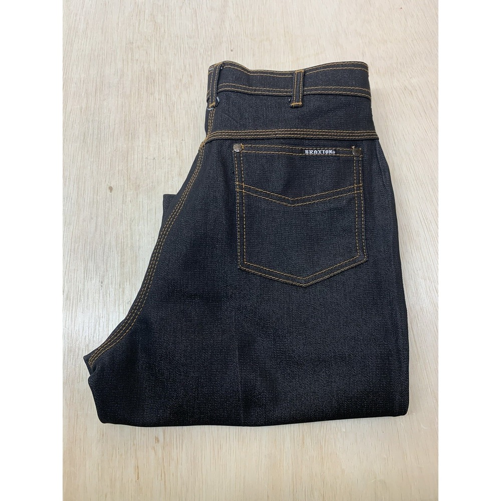 Braxton Jeans Womens Size 12 Approx‎ 28x31 Blue Straight Leg High Rise 80s Mom - Picture 2 of 8
